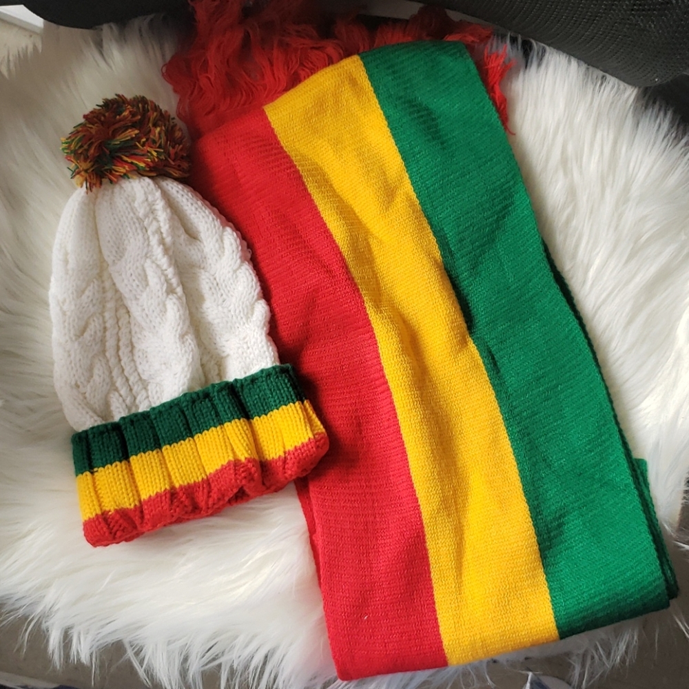 Scarf and hat
